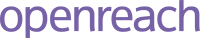 Openreach fibre and broadband network supplier logo